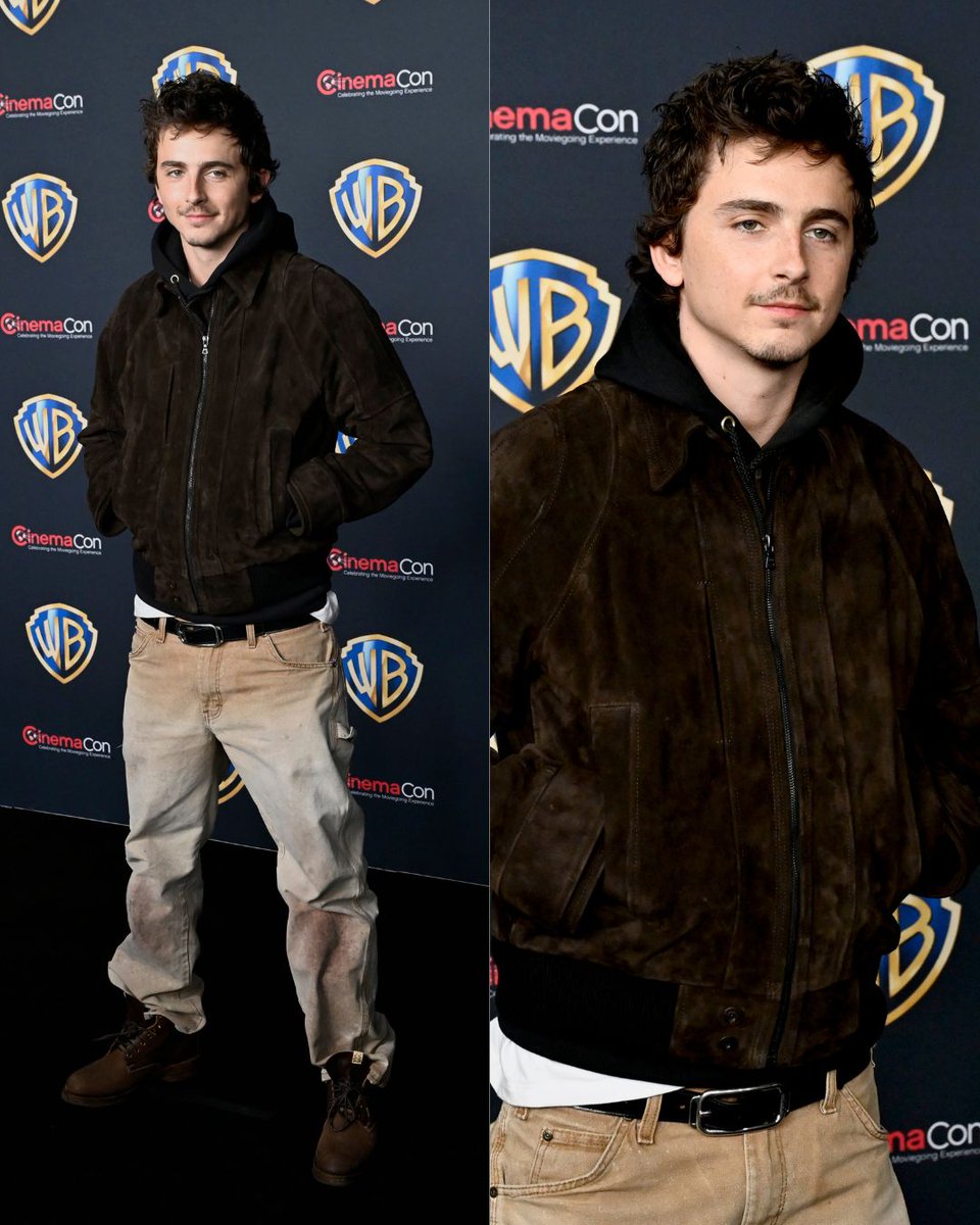 HugoGloss's tweet photo. Mais um dia da CinemaCon 2026! O evento reuniu astros como Zendaya, Timothée Chalamet e Jason Momoa, além do diretor Denis Villeneuve. O quarteto marcou presença para divulgar #Duna3, que estreia em 17 de dezembro. O que é a beleza dessa mulher, gente?! 😮💨
📸: Getty https://t.co/yjQXhsu8kn