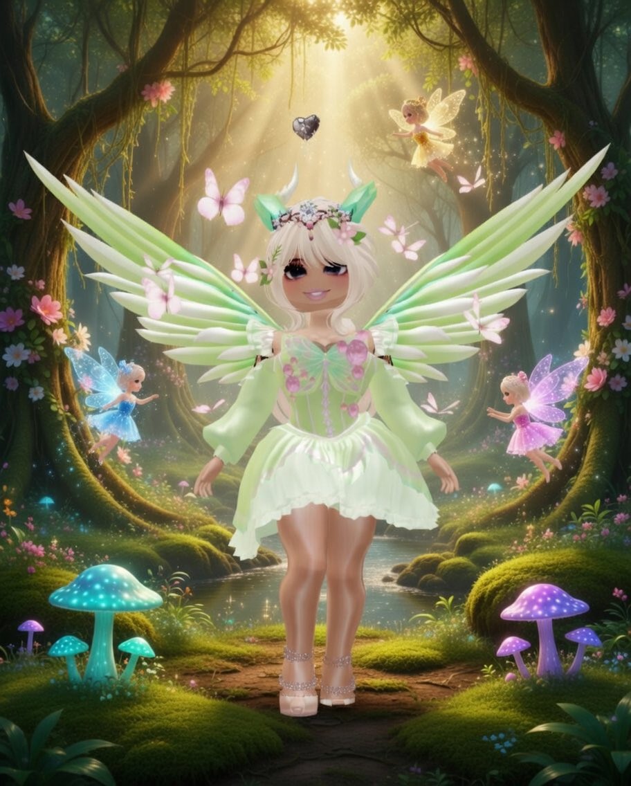 Spring fairy 🧚 🦋 🧚🏼
Wings and horns by <a href="/ivQuietly/">shy</a> and <a href="/devysi2/">devy</a> 
Dress from <a href="/Inf1n1tyShad0w/">Blue Infinity Studios</a> 

#springfairy #sxd #roblox #ugc #ugccolletor #happy