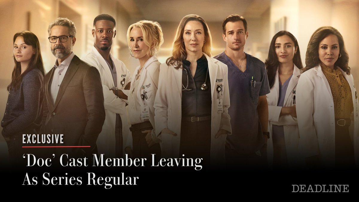 DEADLINE's tweet photo. EXCLUSIVE: ‘Doc’ Cast Member Leaving As Series Regular

Read more here: https://t.co/W0FVRN3Aps https://t.co/HrxLWNXRfW