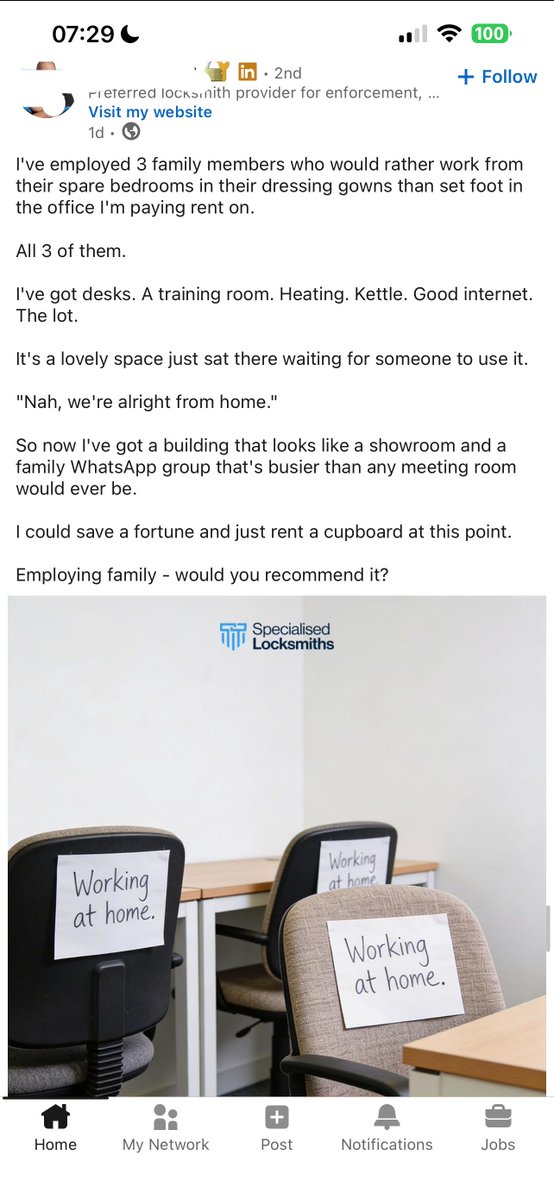 LinkedInLunat1c's tweet image. “Employing family members” is the problem …