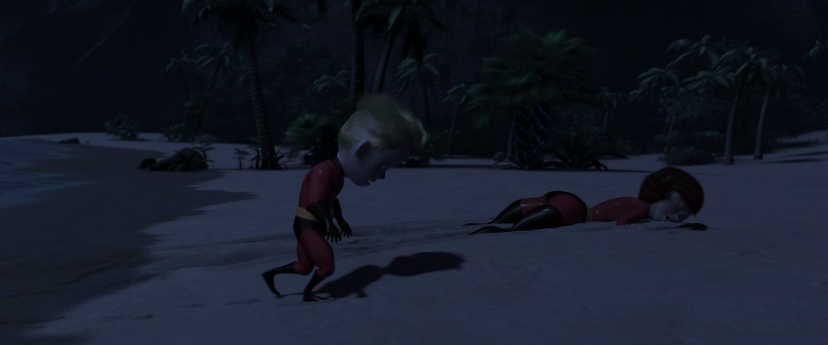 RandomVladi's tweet photo. @amir_dustin An underrated scene in my opinion, Elastigirl exhausted and lying on the sand https://t.co/8DoGZ0XzYS