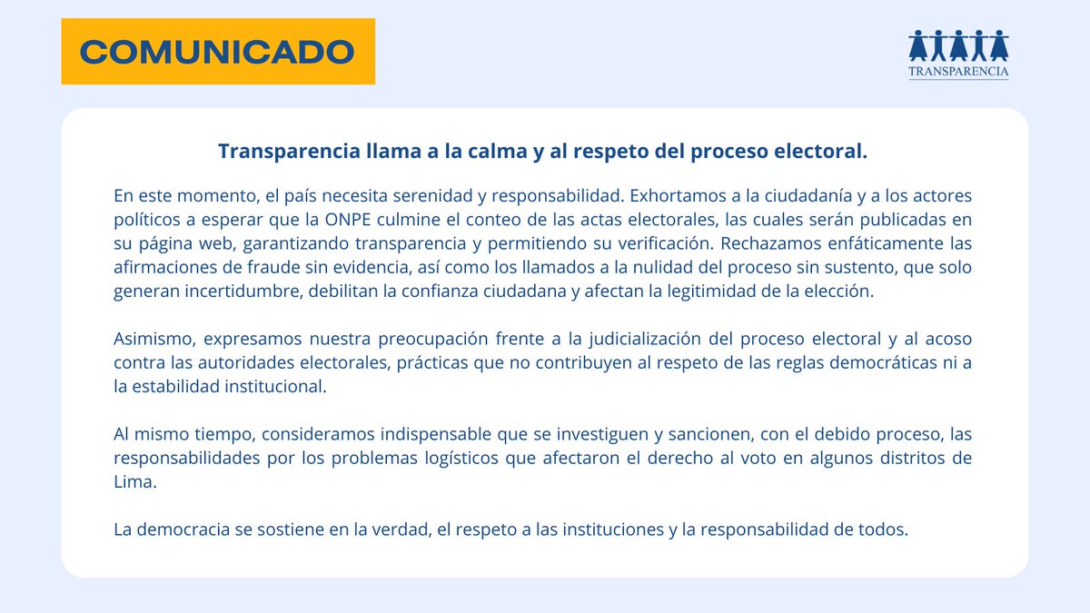 Transparencia Perú tweet media