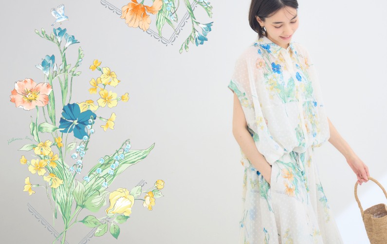 KATHARINEROSS's tweet photo. 《幸運を呼び込む、春のPrintempsプリント商品が登場！！》

詳しくはこちら↓↓
https://t.co/rnRQuatd1l

#フラワープリント
#オリジナルプリント
#katharineross https://t.co/jj8DXlKpdp