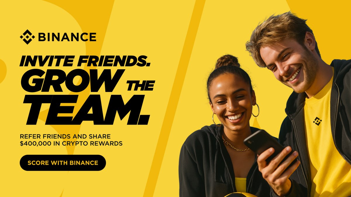 binance's tweet image. Be in the game. 🌍

$400,000 in crypto rewards. Don't watch from the stands. ⚽

Score With Binance 👉🏻 binance.com/en/activity/tr…