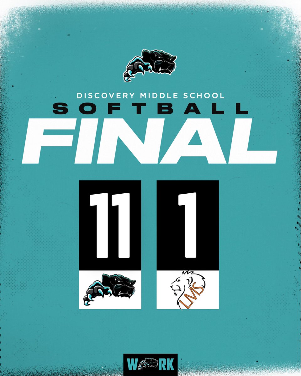 DMS_Athletics1's tweet image. DMS Softball 🥎 defeats Liberty today to improve to (13-1) in county and will be the #1 Seed in the county tourney starting Friday at Discovery Middle! #PantherPride