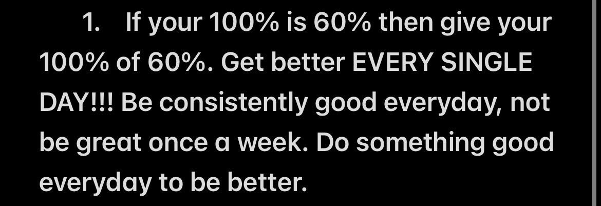henrey_benjamin's tweet photo. First thing I wrote down after learning this at USA Gold Camp🇺🇸 my 8th grade year🤞🏾

The work…works! https://t.co/XCKaaZ3EQr