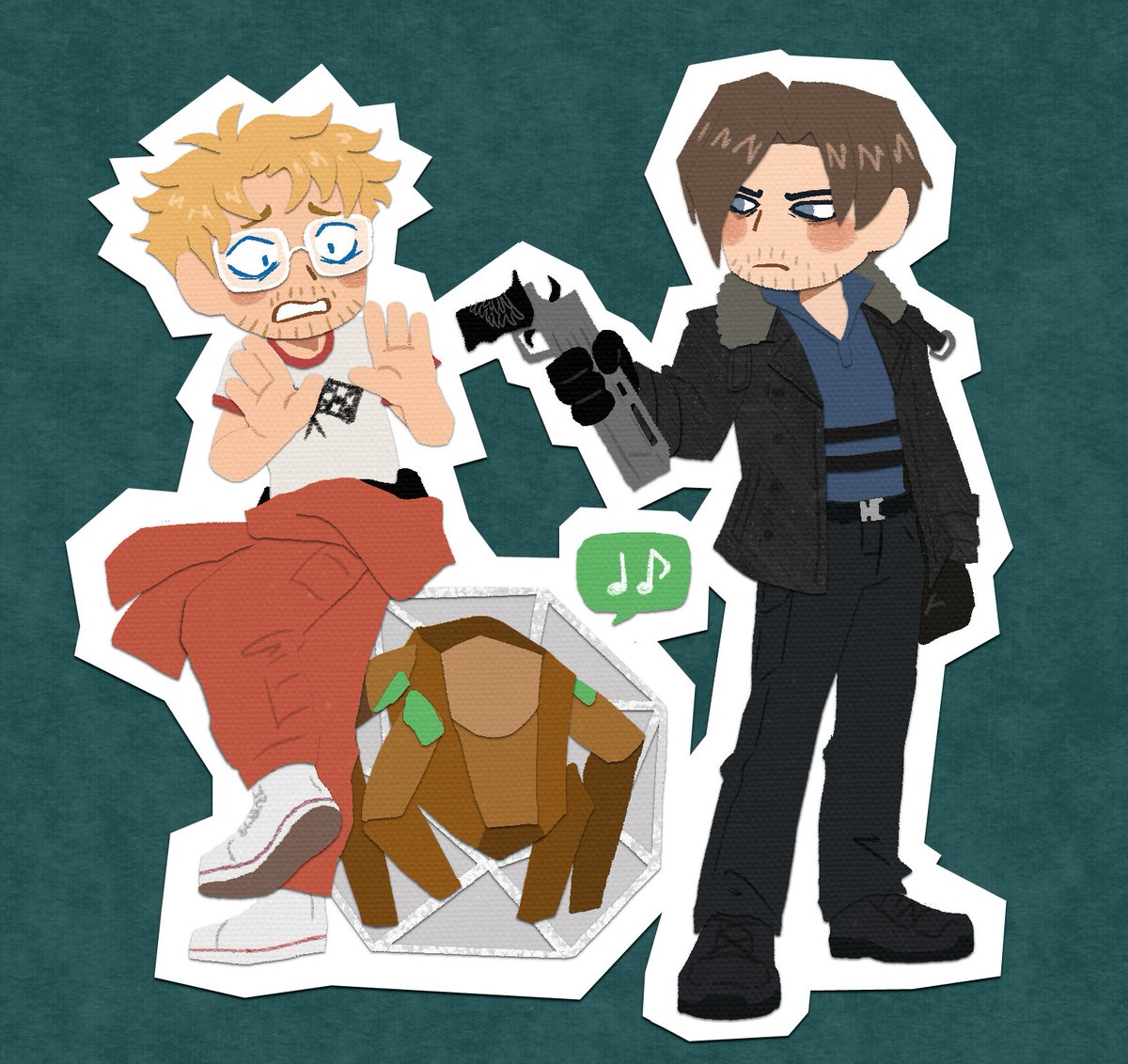 DecentAtari's tweet photo. Leon would say something like "talk about a Rocky start."
Comm for  @/Driver-Kid on VGen!
--
#ProjectHailMary #re9
#VgenComm https://t.co/Lg7DwsHJ6z