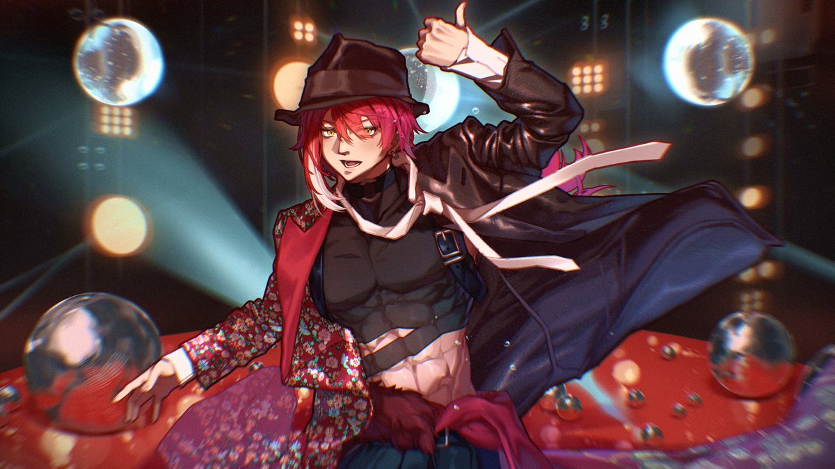 今天來公布一下上週六發布的新COVER「ダンスホール」的完整曲繪！
這次的曲繪是 <a href="/Fularika_/">Fularika</a> 老師畫的！
AOI當時只說像要穿西裝（我以為就是中規中矩的黑色
但老師居然讓黑西裝跟花西裝融合了！
老師：「我全都要」💪👀
再來是衣服飄在空中的感覺畫的超好！
真的是窩滴神🥰