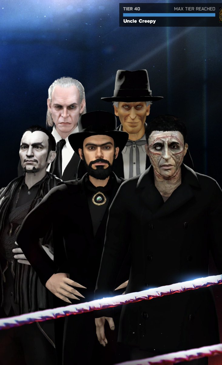 UncleCreepy's tweet image. We are blessed. Imagine telling yourself decades ago you'd be making wrestlers for everyone to happily use in a video game that actually looks like them - even  on a tiny computer in your pocket. How ridiculously cool is that? #wwe2k26 #horror #wrestling #caw #creators #cas