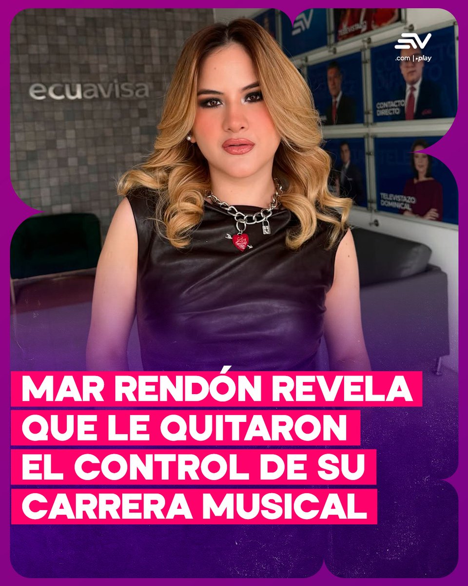 ecuavisa's tweet photo. 📌 #LoMásLeído l Mar Rendón denuncia que su disquera le impide lanzar música: "No tengo control sobre mi carrera" 🔗 https://t.co/02lXbIB3ZI https://t.co/OlAx2YB45F