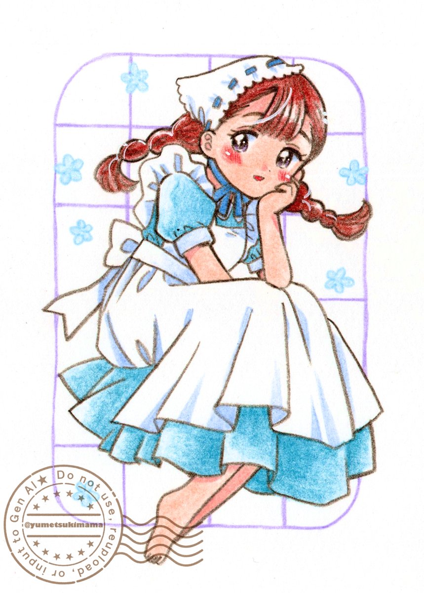 水彩やPC彩色のほか、色鉛筆もちょっとだけ触ります。もっと上手く