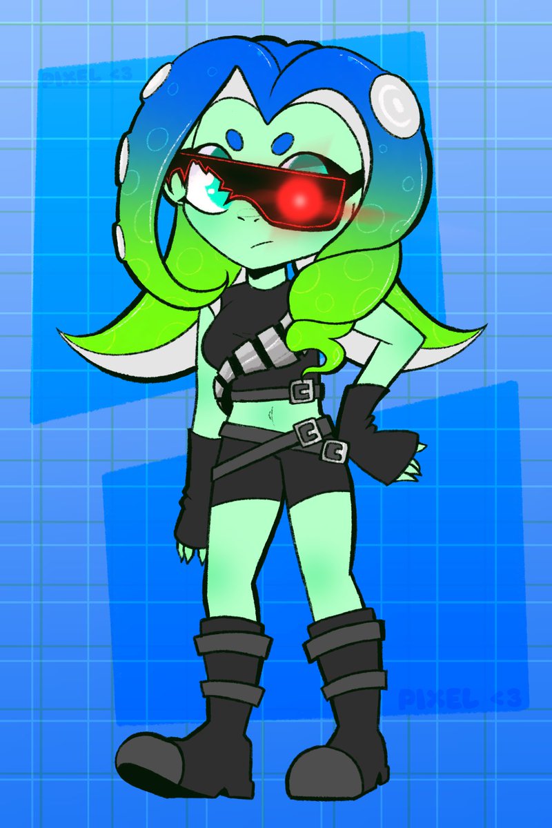 Over in 🦋☁️ I requested a character to draw and @/ej46spl responded-

Hope you like it 💚💙