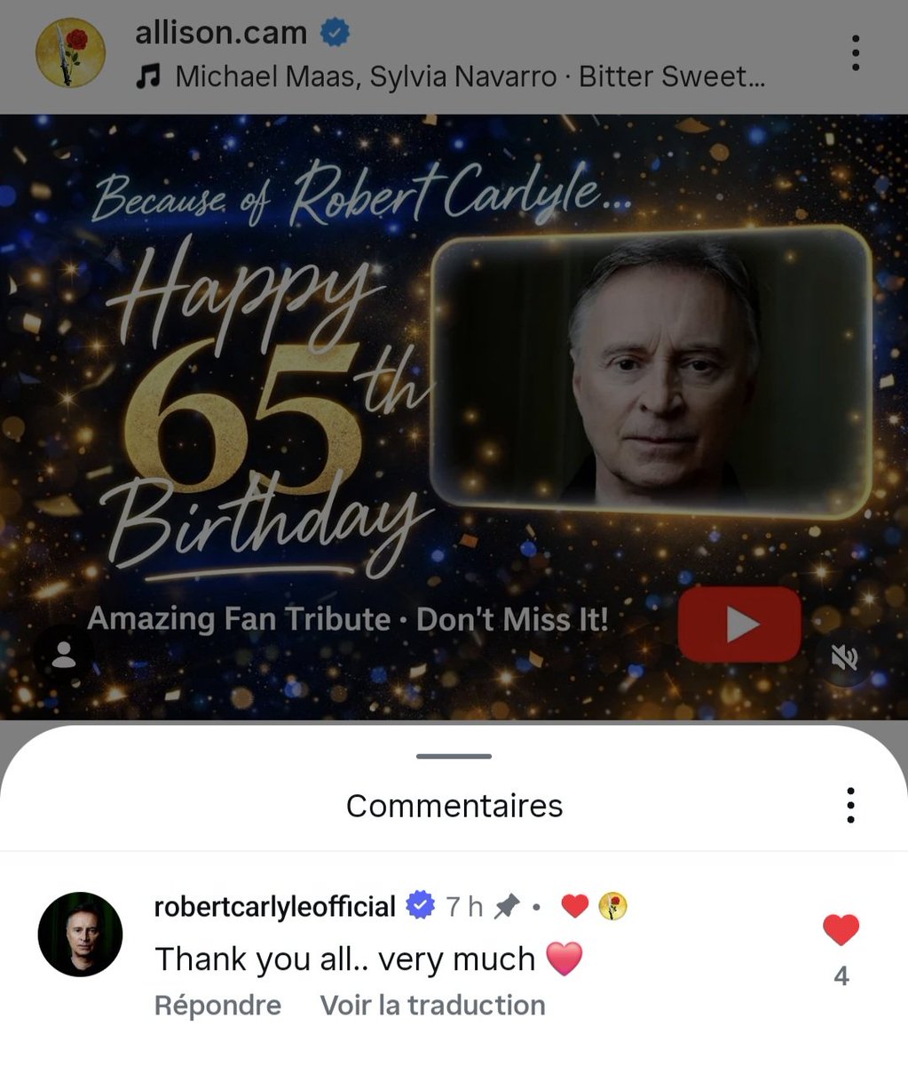 He saw it… he replied… and he liked it! Thank you all for making this possible ✨
#RCbirthdayproject2026