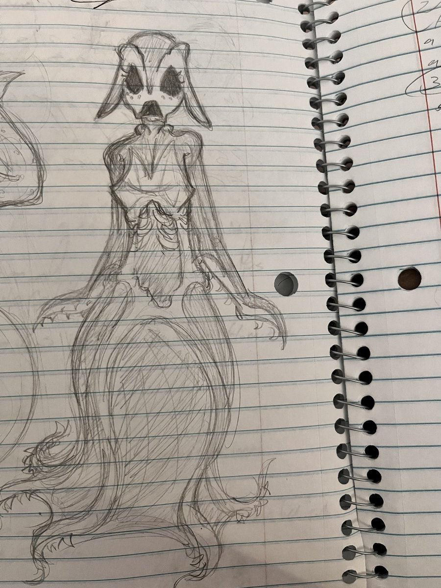 Bioh4zz's tweet photo. Doodling some redesign of TOTALLY MY OC!! imaginary friend
might make this a digital drawing :p
#doodleart #pressure https://t.co/kxKL21Z5gz