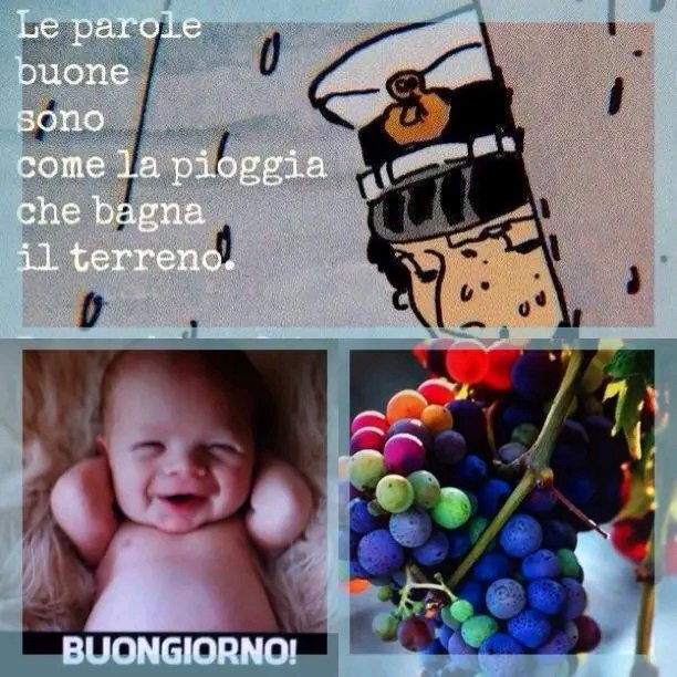 Un buongiorno sorridente a chi non ha proprio voglia di fare niente..
Un Buongiorno tutto d’oro a chi deve andare a lavoro…Buongiorno a tutti quanti….che siete in tanti!
Accendo ufficialmente questo mercoledì con mille baci a tutti.. Entriamo tutti in sta' nuova giornata ..