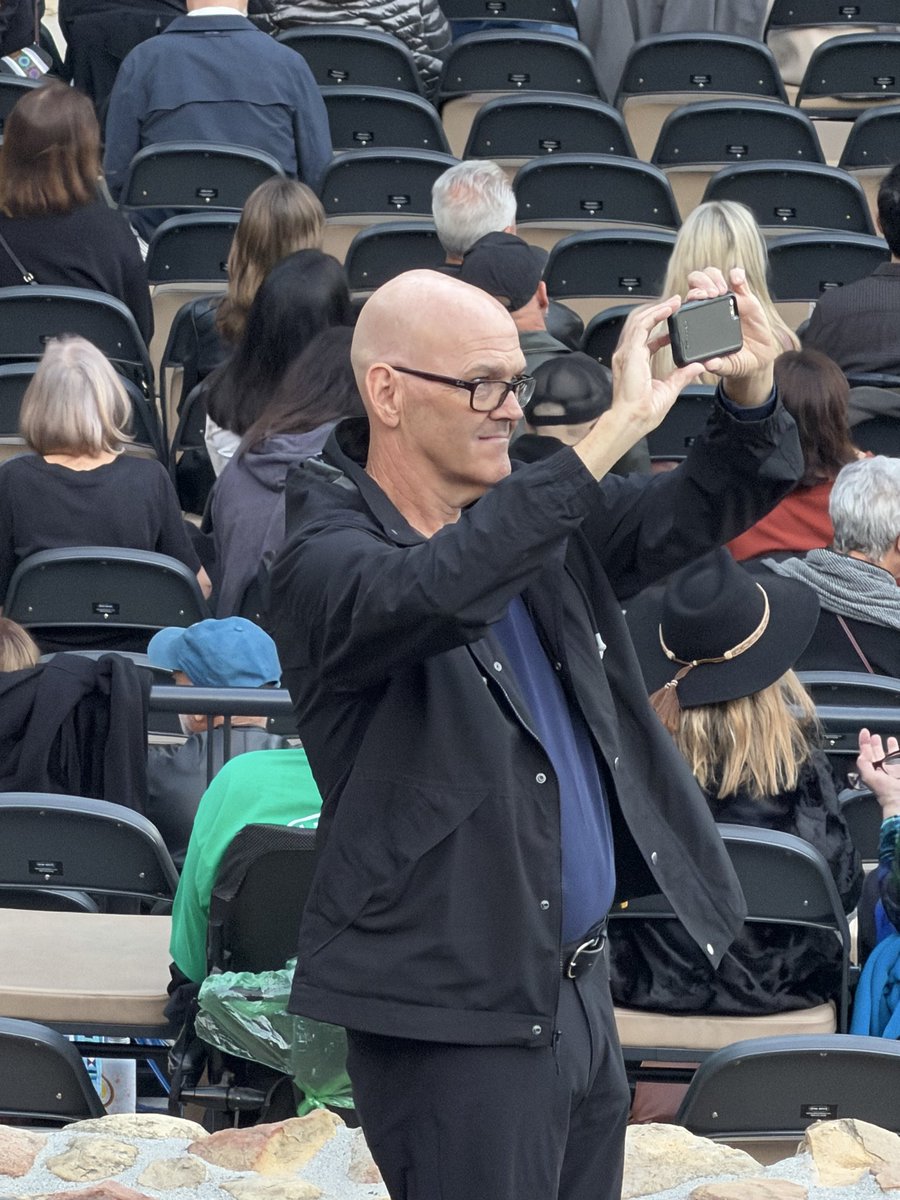 dodgermf's tweet photo. @notthefakeSVP At the David Byrne concert in Santa Barbara tonight. https://t.co/GOuANbrDDo