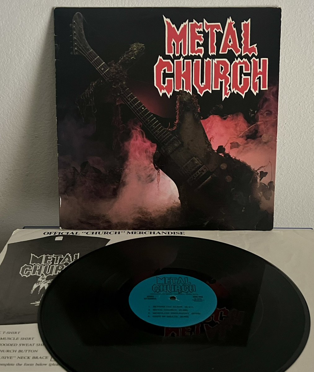 MoMetalTrax's tweet image. Many, many years ago on a distant shore…

#MetalChurch #NowPlaying 
Just an absolute monster of a debut recording! Side one is very tough to top, what an album.