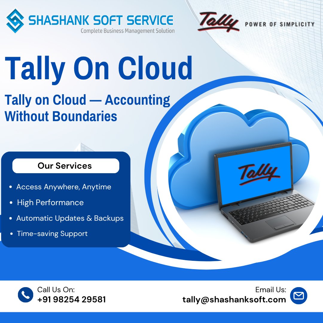 gohel_ketan's tweet image. #ShashankSoft #TallySolution #TallyCloud #Gandhidham #Rajkot #BusinessGrowth