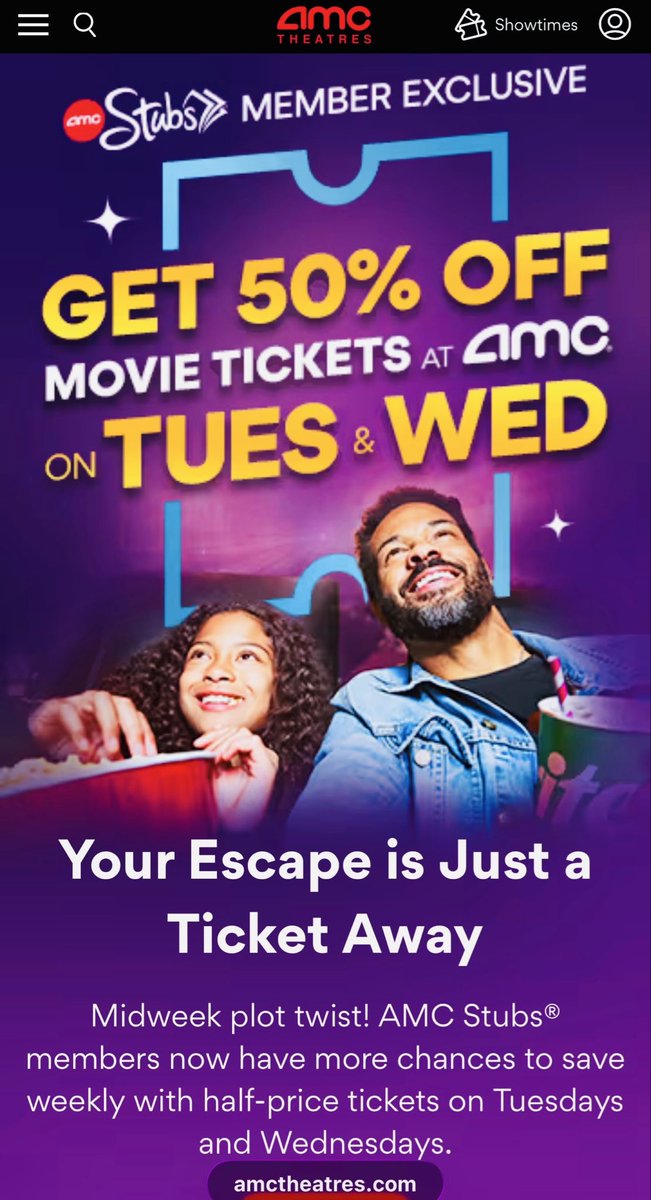 DERDYCOX's tweet image. #DiscountTuesdays @AMCTheatres 
#HuntingMatthewNichols #AMC

Movie Escape Starts Now 
#26/100 Films #AMCStubs
