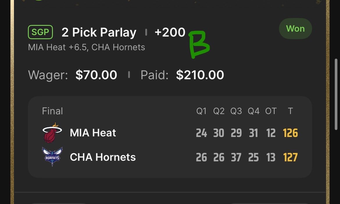 yobi2k's tweet photo. A memorable overtime thriller in the Hornets - Heat play-in game!🔥

Sometimes you don’t just watch the game, you feel it. Tonight was one of those.🔥🔥

#nba #sportsbet #betting #bet #basketball #money #2026 https://t.co/PAkVtgddZk