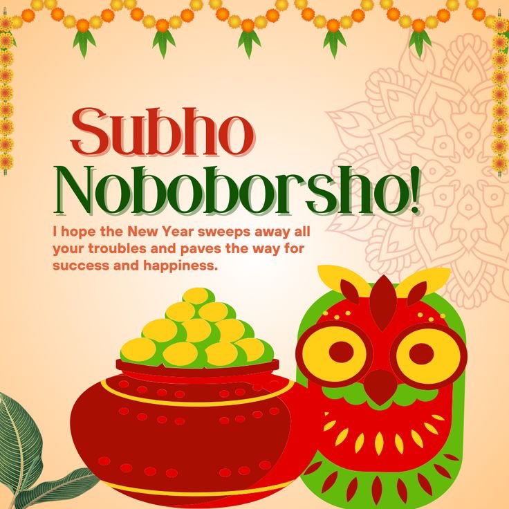 Wishing you and your family a blessed and prosperous Pohela Boishakh! May this new year be filled with love, happiness and great moments.

#subhonoboborsho