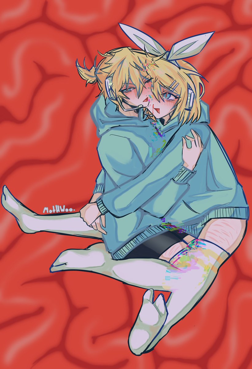 mothwoo's tweet image. Rin and Len&amp;lt;3 #vocaloid #rinandlen