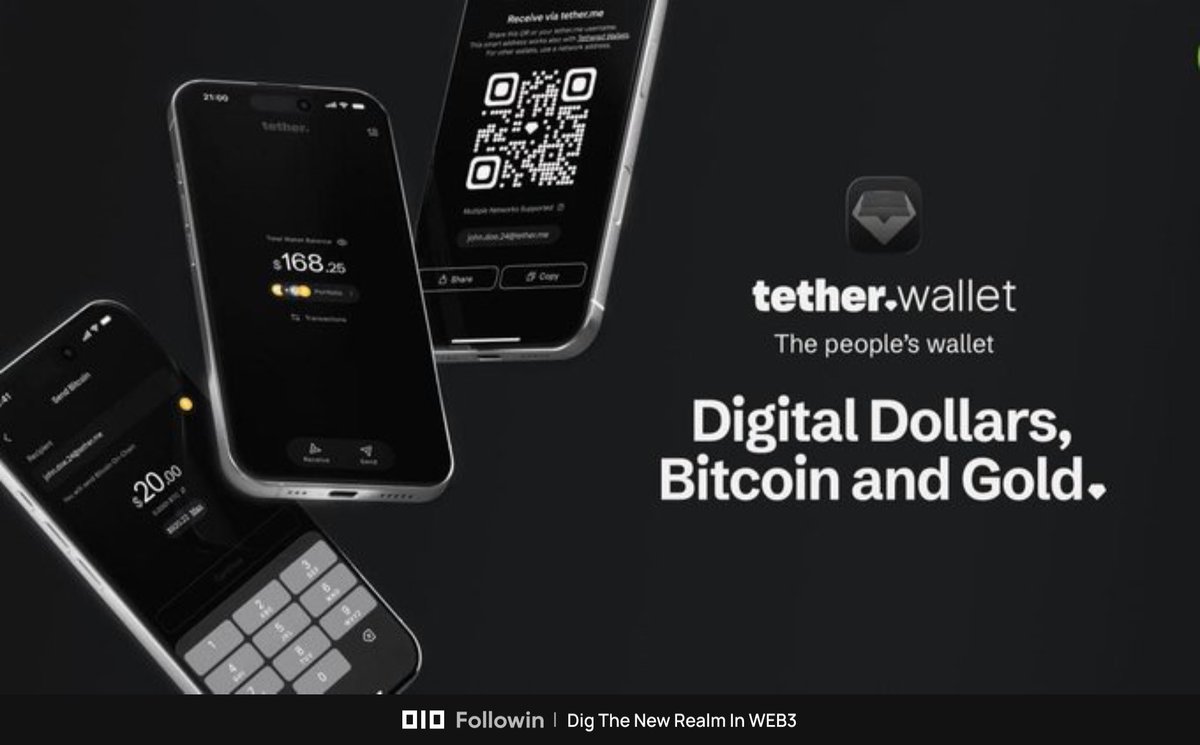 Young852560's tweet image. #Tether 推出 tether.wallet 自托管钱包，本质是稳定币巨头的「用户护城河」之战

用极简操作、用户名转账、自动扣手续费，把 5.7 亿 USDT 用户的使用门槛直接拉到最低，加速 USDT 在无银行地区的渗透，同时抢占自托管赛道的核心入口

市场也有很多分歧声音：不支持 Tron