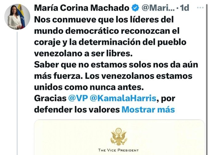 irisemol's tweet image. #Biden es un reptil lleno de odio, corrupto y Globalista.
Guaidó y La Machado se desgajaron en felicitaciones cuando los demócratas hicieron fraude en #EEUU en 2020.
Pero Guaidó es sólo el malo y la Machado una idiota engañada.
Ajá!
Y la tiene engañada Macrón,
Soros, los