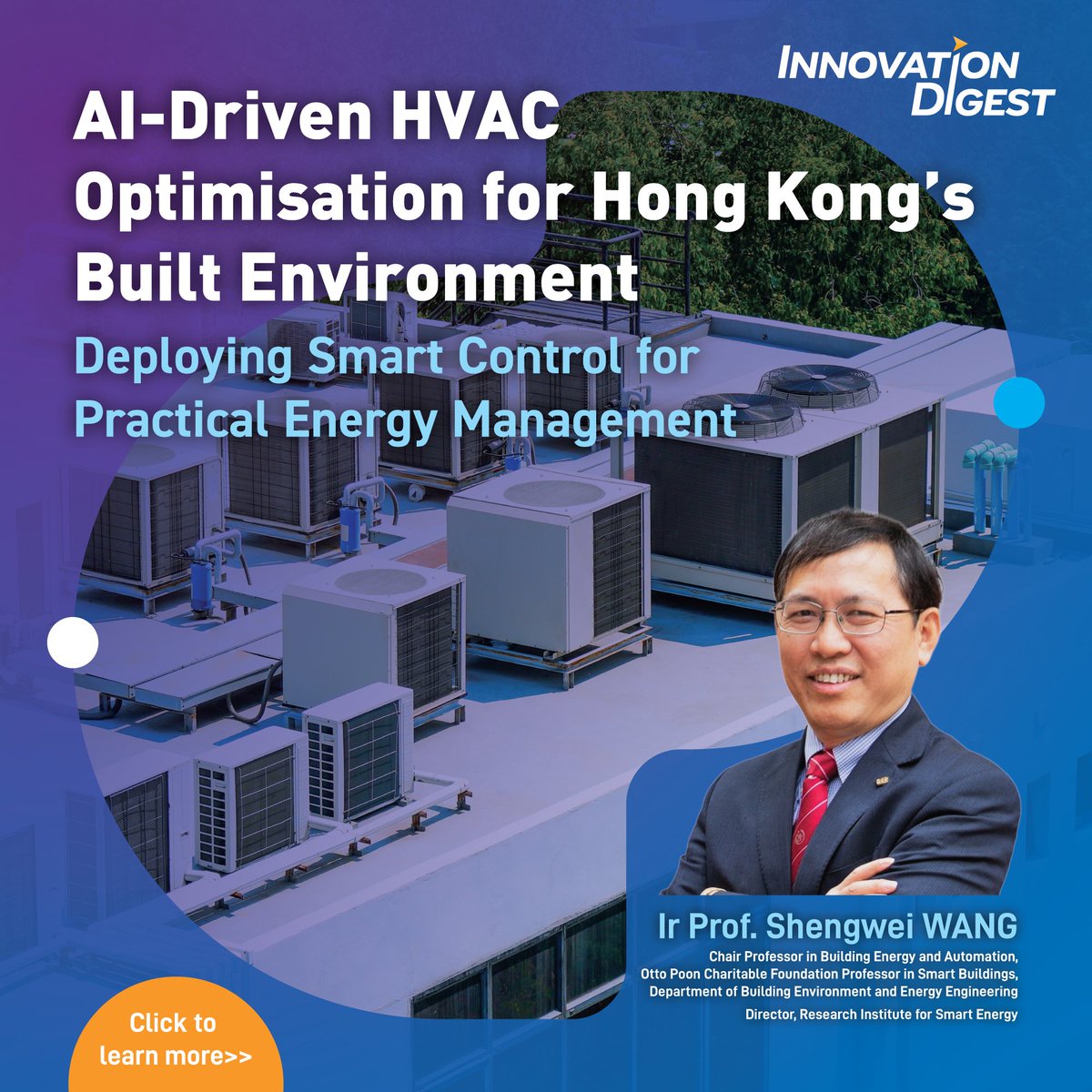 PolyURIO's tweet image. Ir Prof. Shengwei WANG at PolyU and his research team designed a framework to integrate AI into building automation systems (BAS) and optimise HVAC operations at the field level to improve energy efficiency.

More: polyu.hk/yRydU

#PolyU #HVAC #Heating #Ventilation