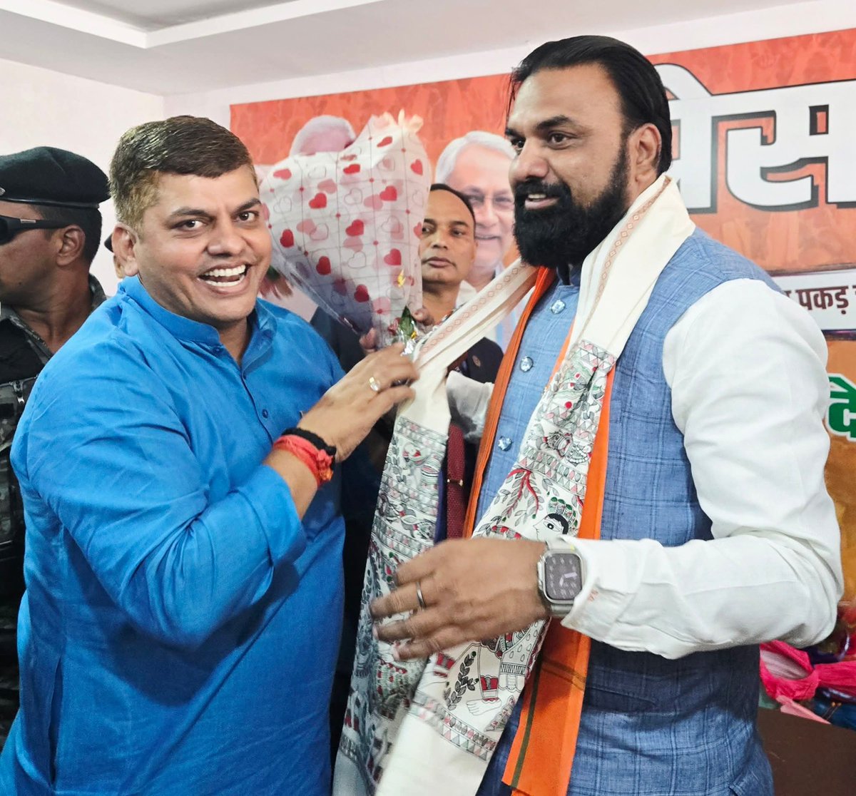 बिहार में एनडीए विधान मंडल का नेता चुने जाने पर श्री <a href="/samrat4bjp/">Samrat Choudhary</a> जी को हार्दिक बधाई और शुभकामनाएं।

आपके नेतृत्व में बिहार विकास, सुशासन और जनकल्याण के नए आयाम स्थापित करे एवं आप निरंतर सफलता के साथ बिहार की सेवा करते रहें।