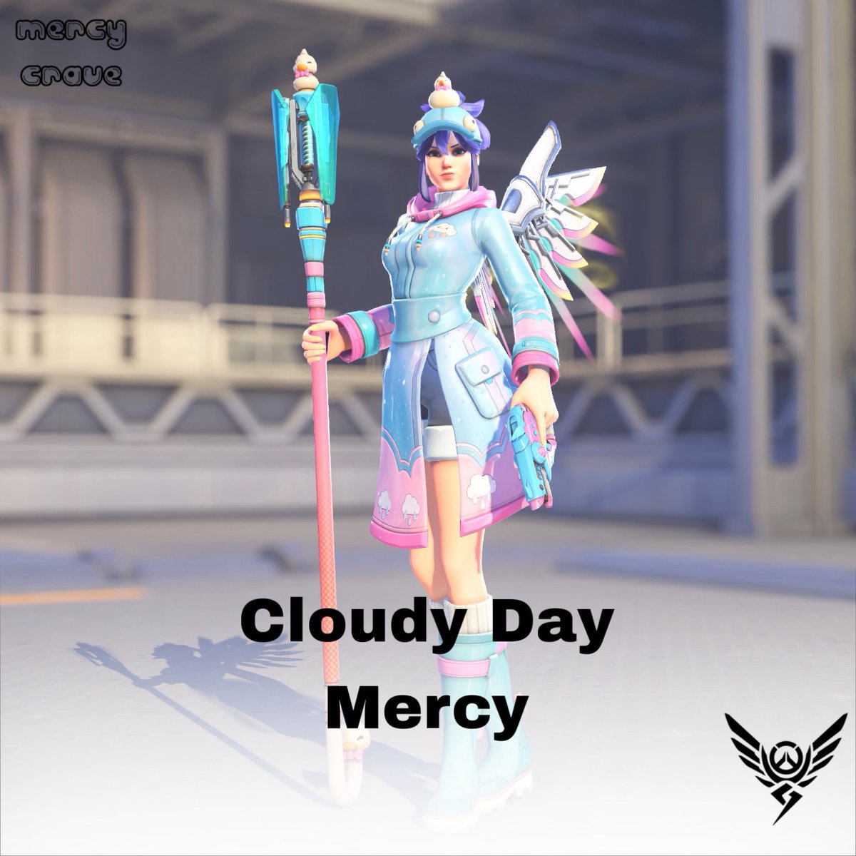 MercyCrave's tweet image. Angela “#Mercy” Ziegler looks gorgeous in her new Cloudy Day and Flamebound skins, coming to Season 2 of #Overwatch Reign of Talon!