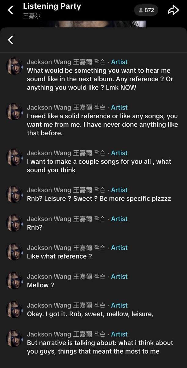 JacksonWGlobal's tweet image. [TIKTOK] 260414 (1/2)

Comments from Jackson Wang for the official MAGICMAN 2 listening party on TikTok

#JacksonWang #王嘉尔 #잭슨 #TEAMWANG @JacksonWang852