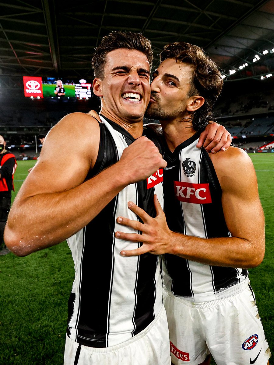 CollingwoodFC's tweet photo. 99 games of Nick Daicos 🤫📸
Relive Whisper's career through photos ahead of our vice-skipper’s 100th game tomorrow night 💫 https://t.co/ZJEhfvGb34