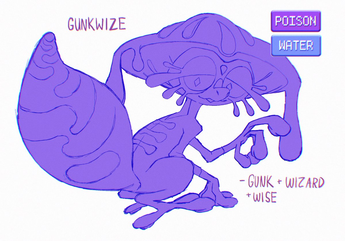 I drew my very out there #pokemon Winds and Waves starter speculation! They will be nothing like this but you gotta let me DREAM