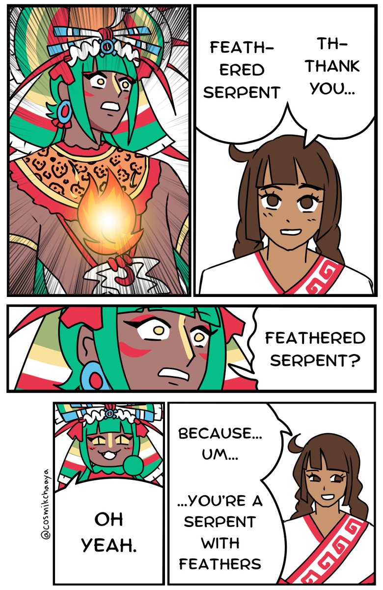 Am I too late for this? lol

Welcome back Quetzalcoatl 🐍🪶😘 #cosmikcodex