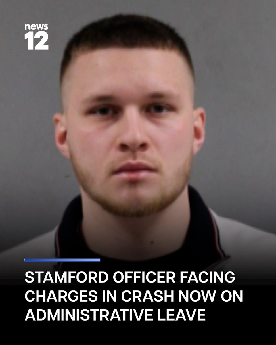 News12CT's tweet image. OFFICER ON LEAVE: A Stamford police officer has been placed on administrative leave after he turned himself in on an assault charge in connection to a crash that happened in October, police say.

#News12 #Connecticut #Police #AssaultCharge #CarCrash

bit.ly/4svMapv