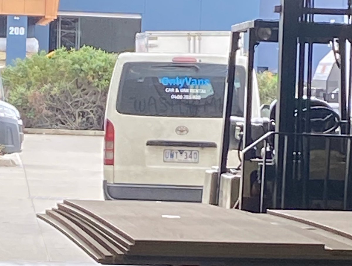 You know times are tough when your couriers have to take to starting an OnlyVans…