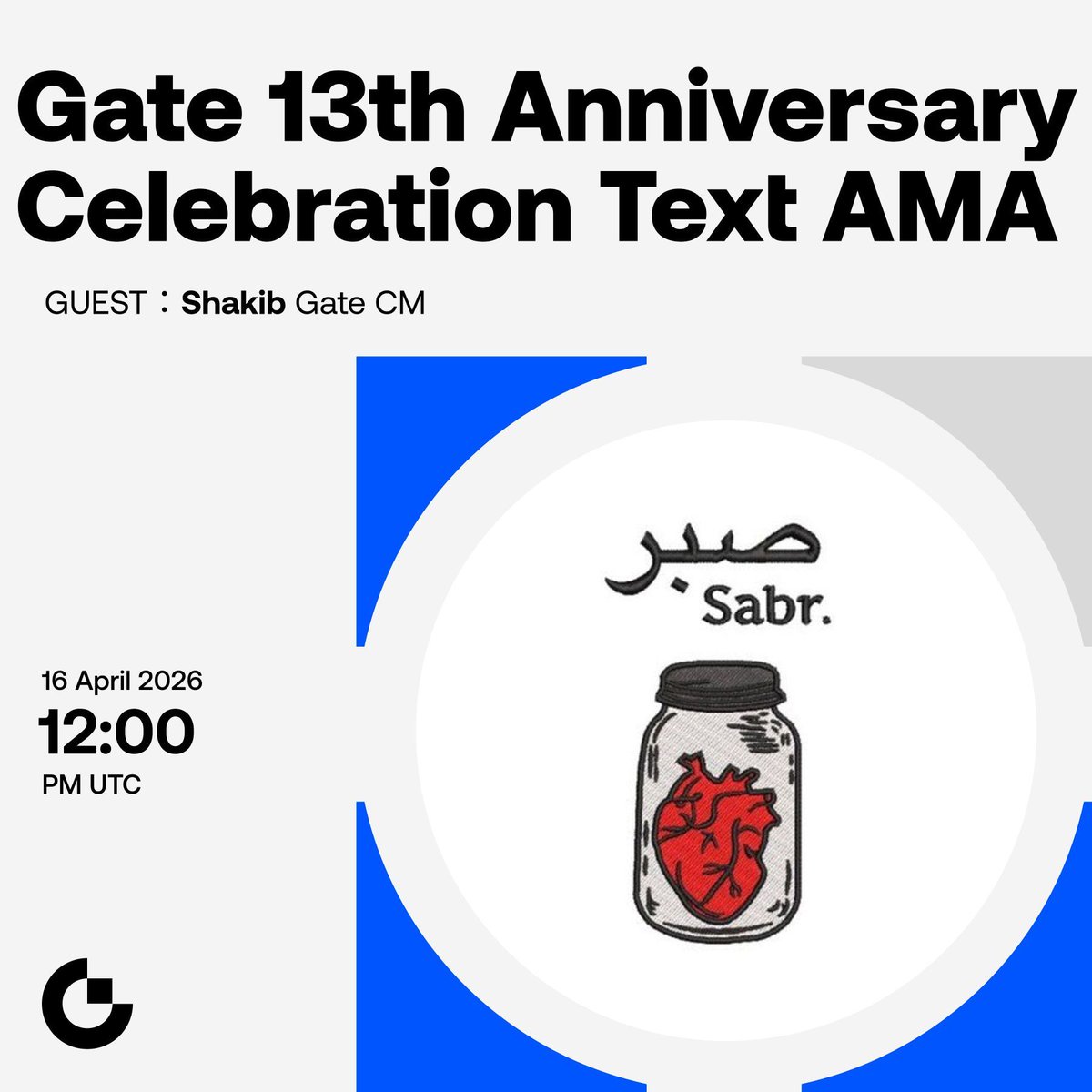 It's #AMA Time!

📢 Gate will host an AMA about 13th Anniversary Celebration

Venue: t.me/GateCom_EN
Date: 12:00 PM, April 16 (UTC)

🎁 5 winners, each will get $10 Airdrop! 
📌 Follow <a href="/Gate/">Gate</a> + Like &amp; RT

👉️ Complete Gleam tasks to earn:gleam.io/iWk6y/gate-tex…
