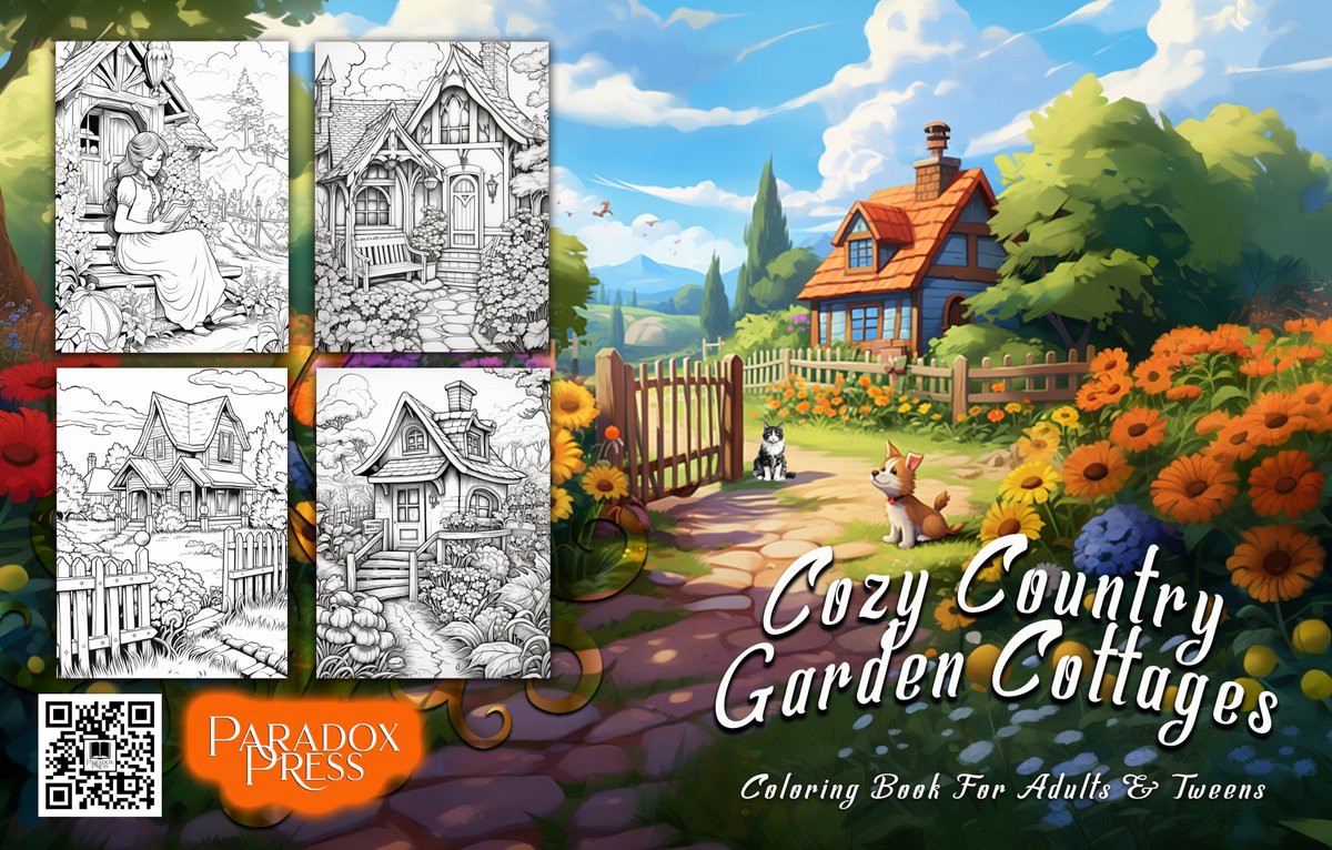 PattiRoberts7's tweet image. Escape to #Country #Cottages 🏡 — a charming coloring book of thatched roofs, blooming gardens &amp;amp; cozy farmhouses. Relax, unwind &amp;amp; bring idyllic rural scenes to life with color. Your peaceful country escape awaits!  #adultColoringBook #RelaxAndUnwind amzn.to/4ow8GxK