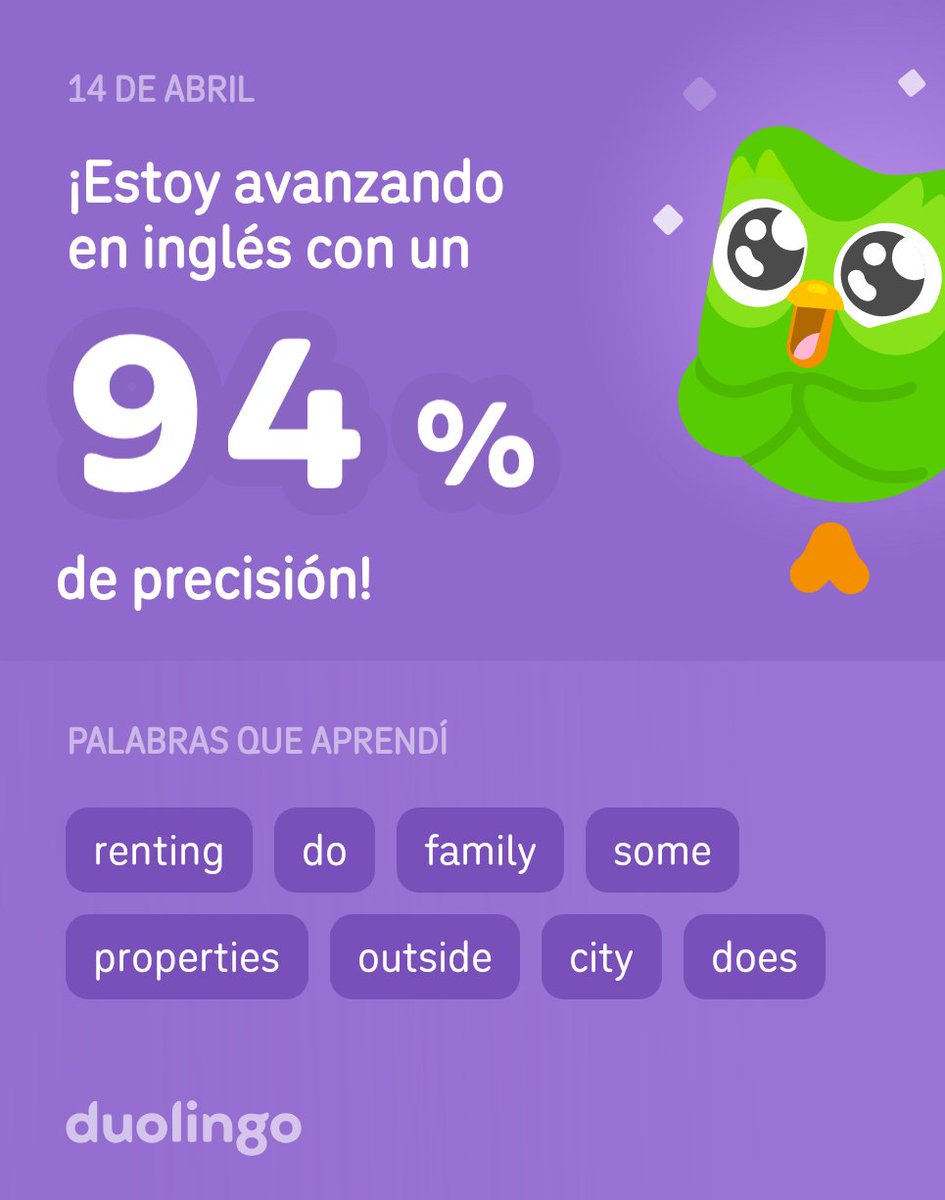 Stevenson_S13's tweet photo. ¡Estoy aprendiendo inglés en Duolingo! Es gratis, divertido y efectivo. https://t.co/jCetOG4B6f