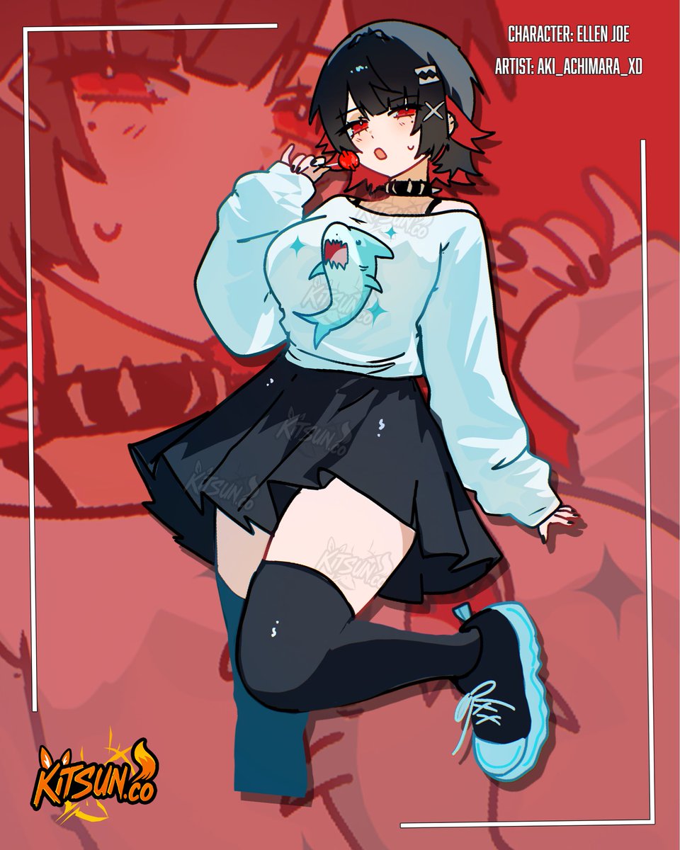 Ellen Joe stickers available 04/17/2026.
Art by <a href="/AKi_ACHIMARA_XD/">✨‼️AKI_ACHIMARA_XD‼️✨</a> 
#zenlessfanart #zenlesszonezero