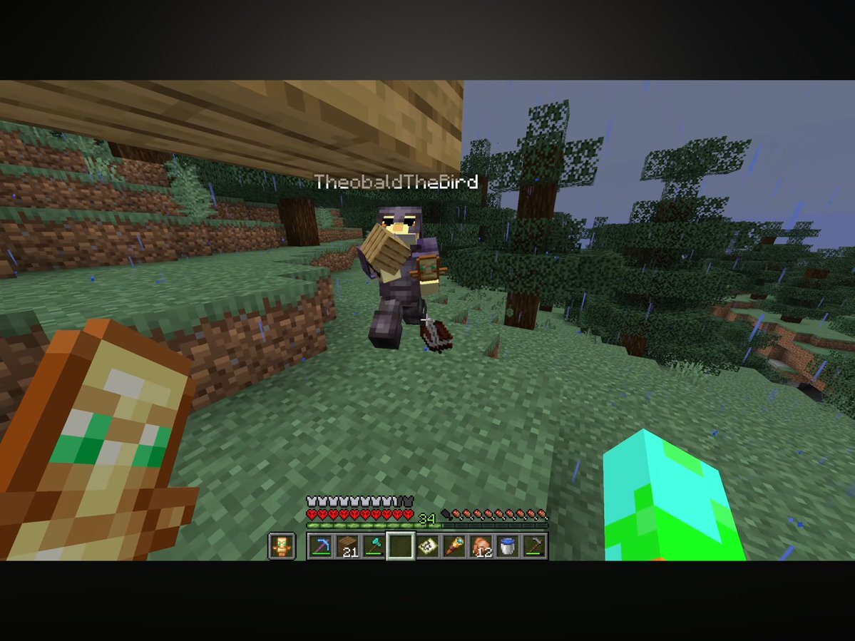 HBch295725's tweet image. //uu spoilers 

Oh my cartwings… Theo built a ceiling for Parrot 😭😭😭 He didn’t want this lil bird to get sick from the rain omg😭😭😭 The biggest bird you are Theo