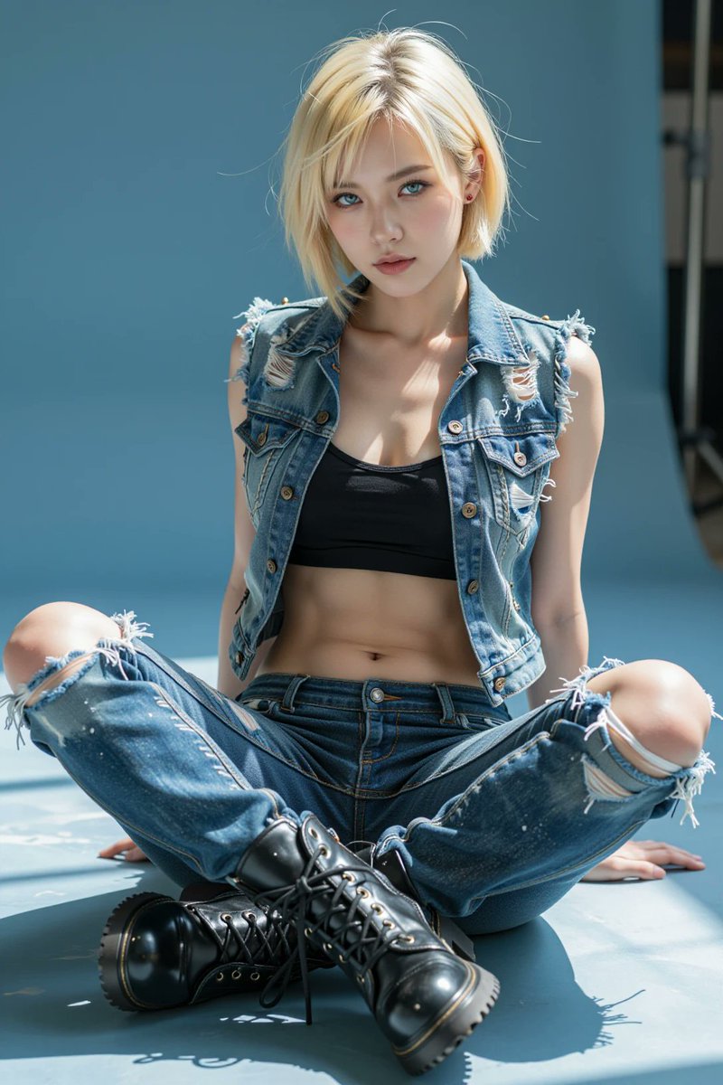 YAlan74787's tweet image. #Android18 #DragonBall #人造人間18号 #ドラゴンボール #Lingerie #Sofa #AIArt #AIイラスト 
SFW illustration.