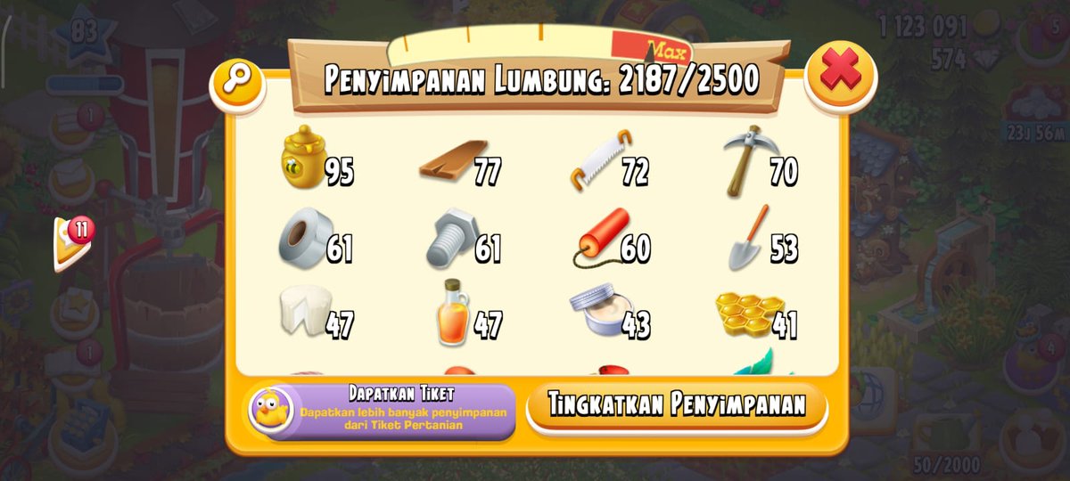 Dim | Jual Akun Hayday🍀🌼 tweet media