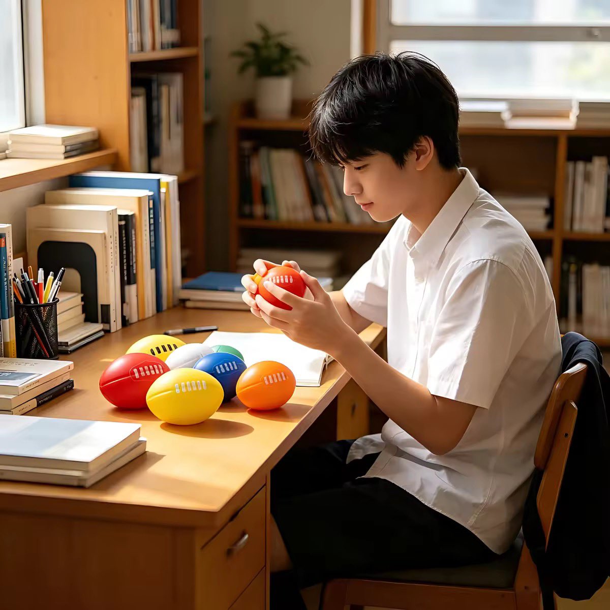 CBlines_Inc's tweet image. Cute stress relief balls: playful design, perfect for desk decor &amp;amp; anxiety relief. #stressrelief #fidget #toy #deskgoals #ball #stressball