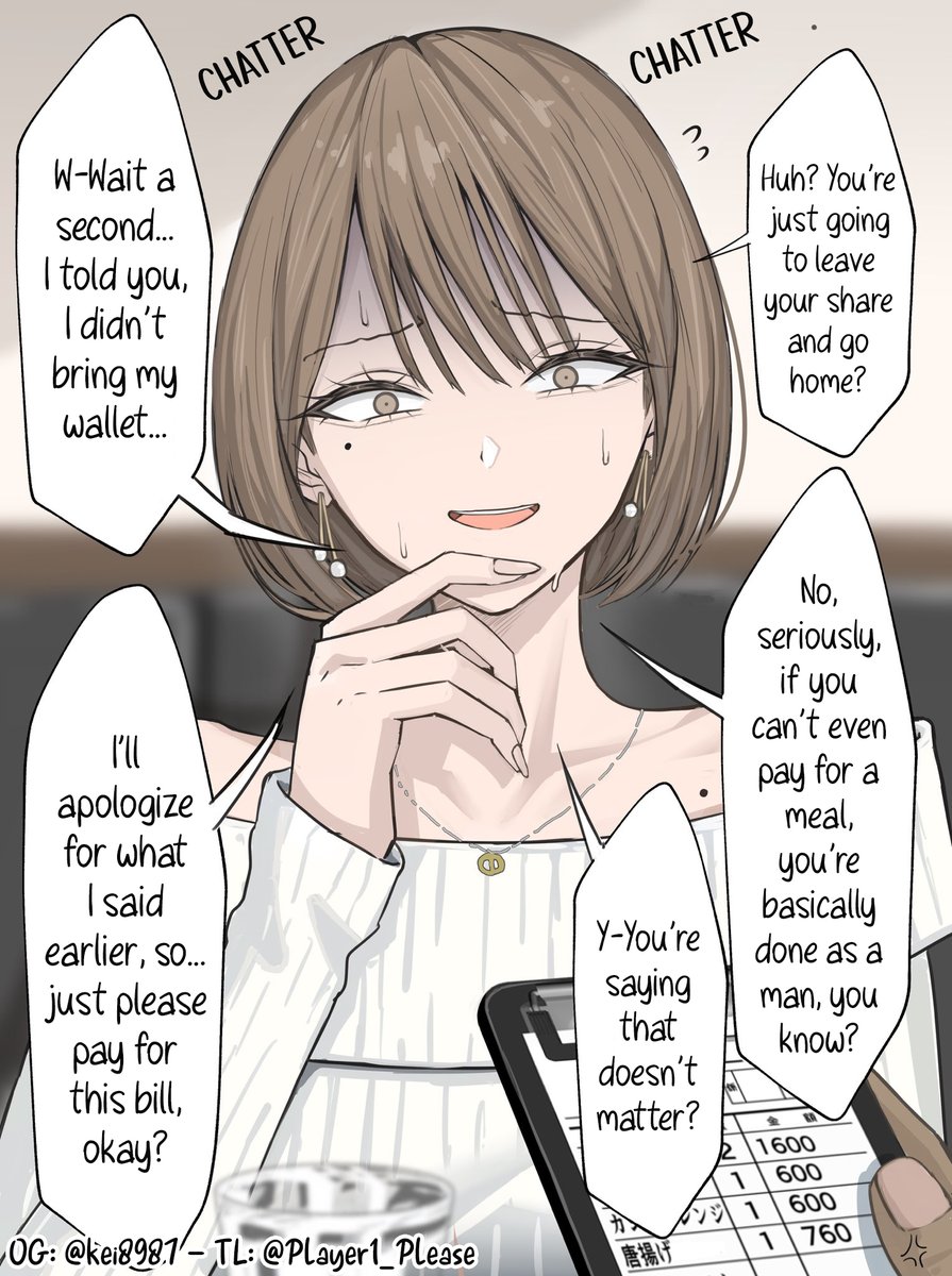A girl who expects the guy to pay. Part 2 Eng ver✨