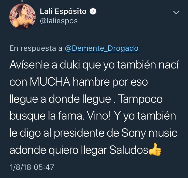 se acuerdan cuándo lali domo a duki