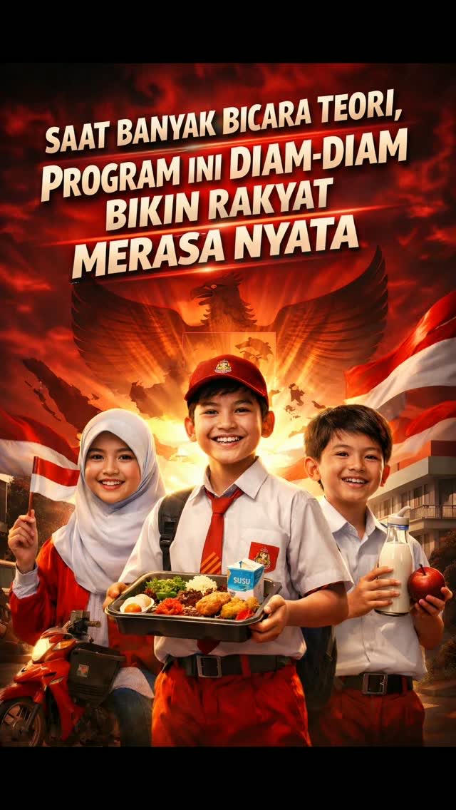 BemUntat's tweet photo. Survei Poltracking menunjukkan kepuasan publik yang nyata 75% bagi Prabowo-Gibran. melalui program makan bergizi gratis. Data dan pengalaman lapangan saling menguatkan bahwa arah pembangunan sudah tepat. 
#JagaIndonesia #AmanDamai #IndonesiaMaju #NkriHargaMati #StopProvokasi https://t.co/k2AhD1SJBd