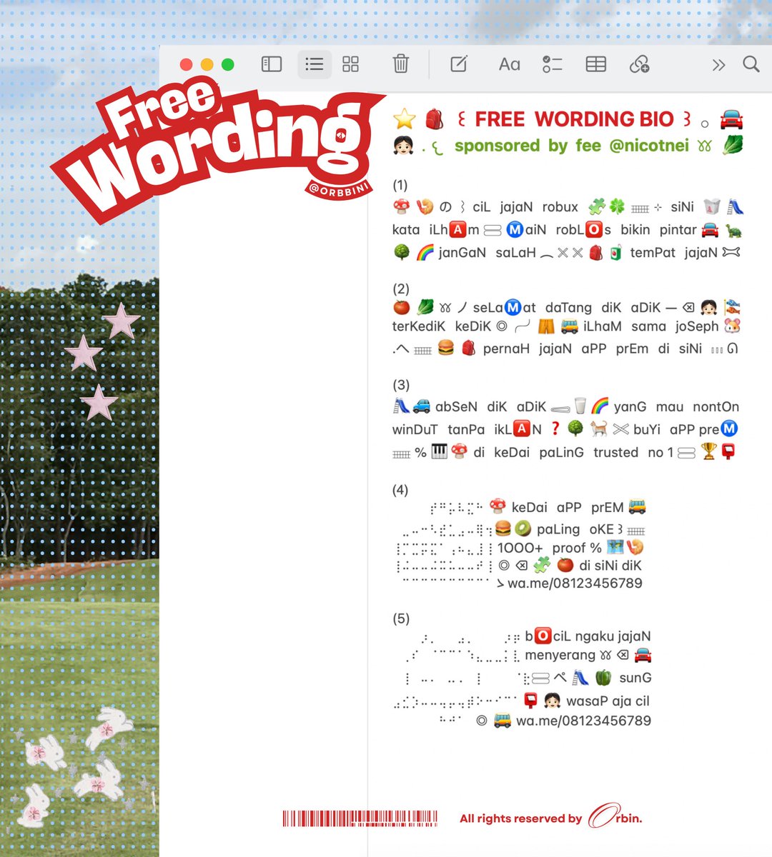 nya⭐️ wOrding layout tweet media