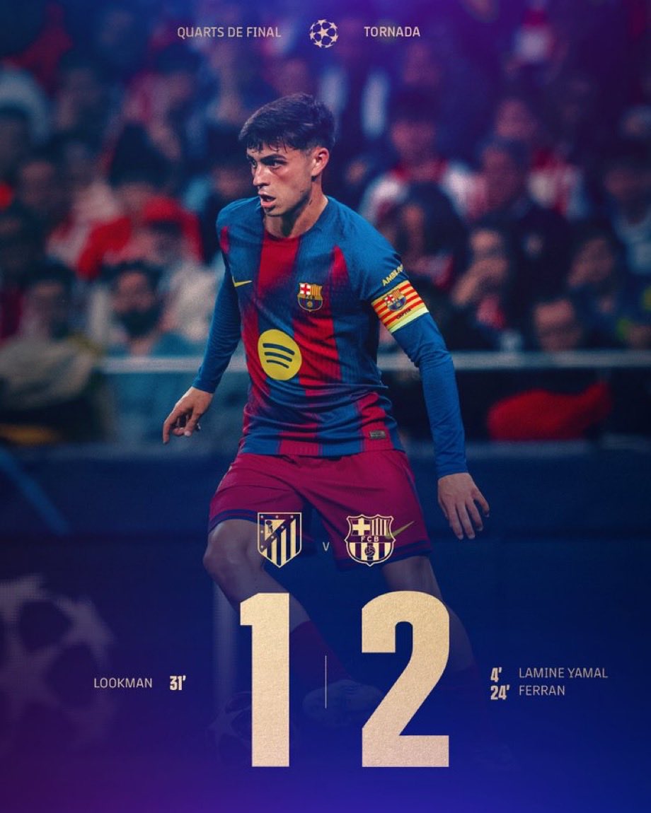 #barcelona #AtleticoBarça #championsleague 

El daño que hizo Bartoneu y los que manejaron terriblemente al FCB Barcelona se está viendo en estos momentos. Es la mejor cantera del mundo, pero no hay fondo de armario. 

Se exprime a Pedri, a Lamine, a Cubarsi, a Eric García, a
